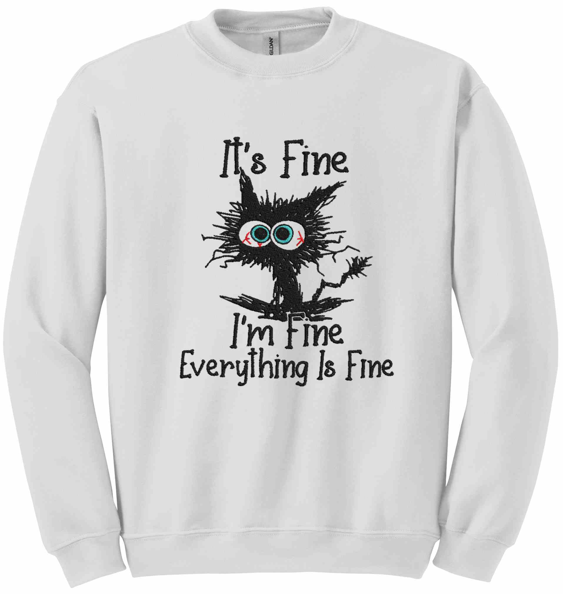 Embroidered I'm Fine-10774