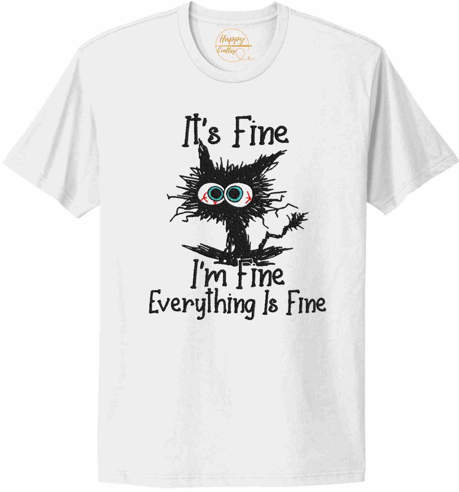 Embroidered I'm Fine-10774